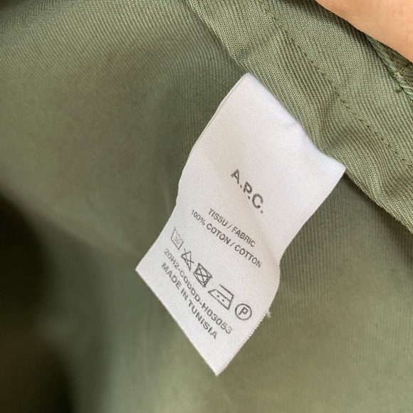 APC Kerlouan Chore Coat Green Small - Picture 4 of 10